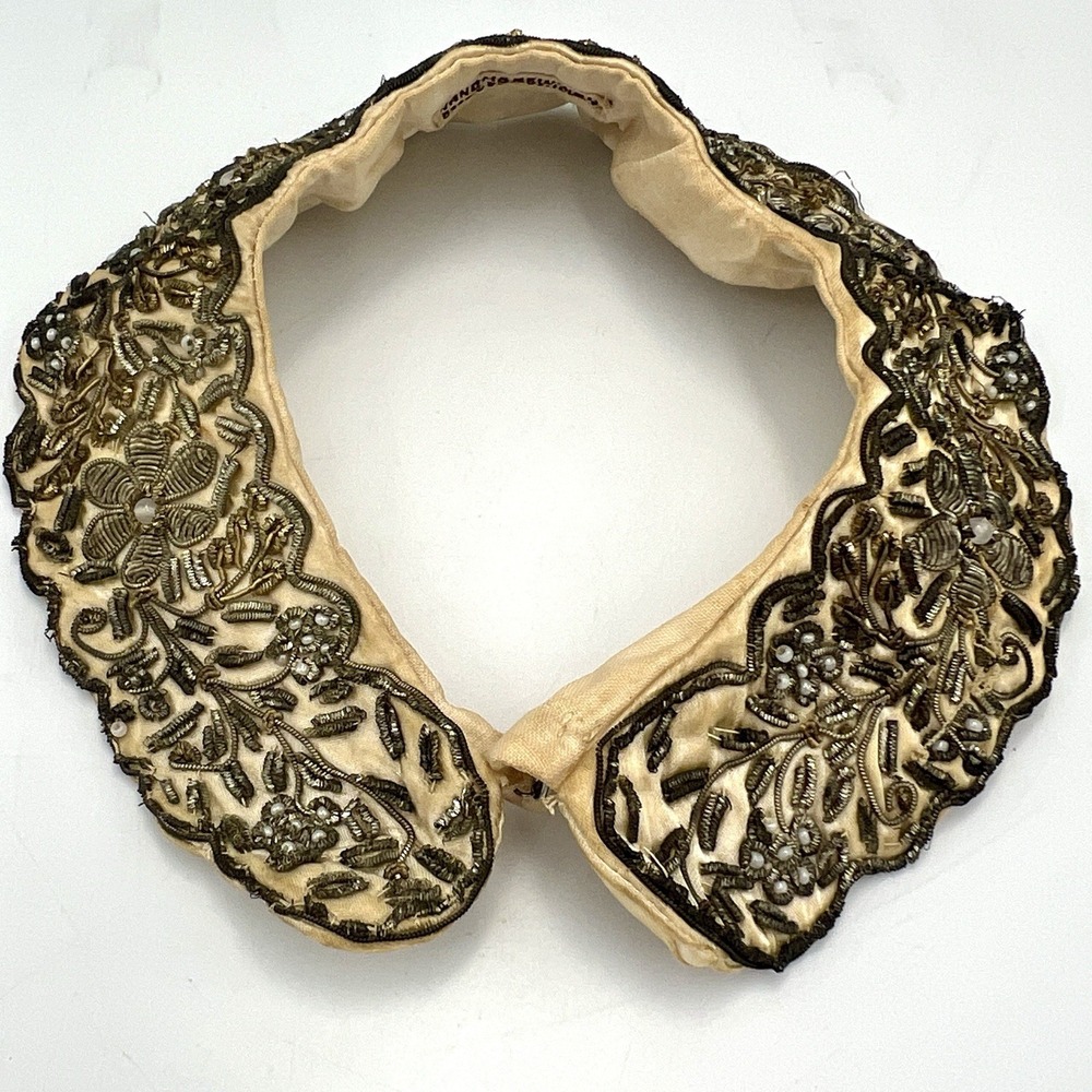 Vintage Baar & Beards, NY Handmade‎ Beaded Collar 1940s